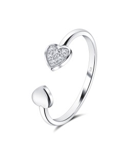 Hearts Silver designed Ring NSR-4099